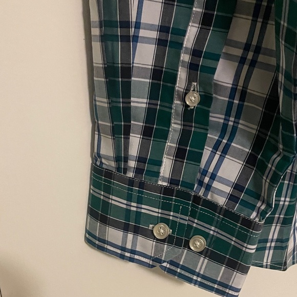 Men's Plaid Shirt blue and green size XL - Picture 4 of 5